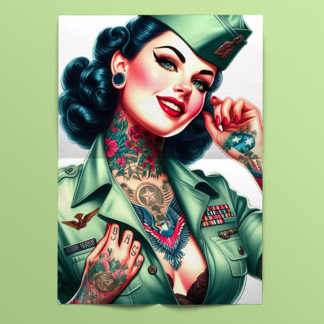 Old School Military Pinup Tissue Paper (Creator Uploaded)