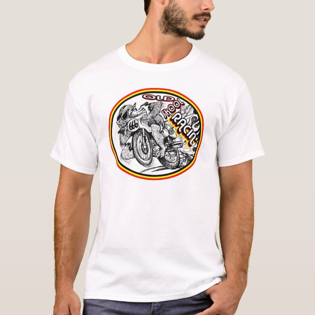 Old School Motorcycle Racing T-Shirt (Front)