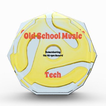 Old School Music Tech Acrylic Award by GKDStore at Zazzle