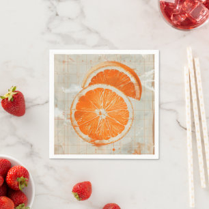 Old-School Orange Napkins