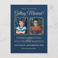 Old School Photos Save the Date Postcard
