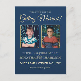 Old School Photos Save the Date Postcard