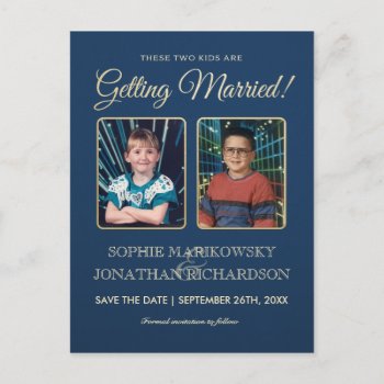 Old School Photos Save The Date Postcard by Anything_Goes at Zazzle