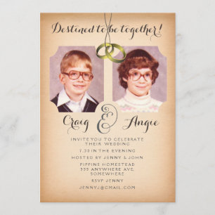 Old School Photos Wedding Photo Invite