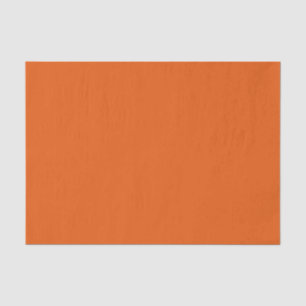 Old School Pumpkin Spice Orange Solid Color Tissue Paper
