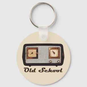Old School Radio Retro Vintage Keychain
