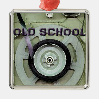 Old School Retro 8 Track Cassette Tape Metal Ornament