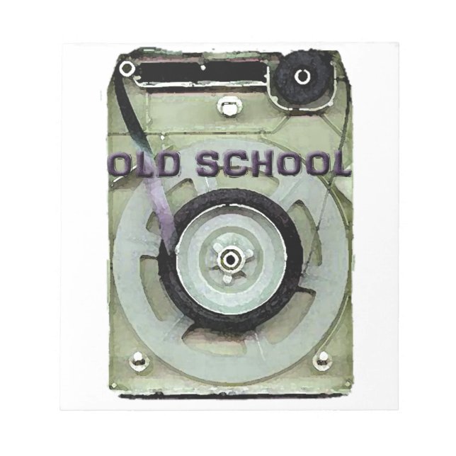 Old School Retro 8 Track Cassette Tape Notepad (Front)