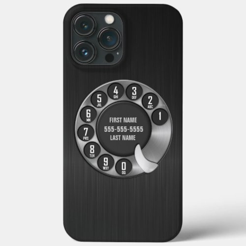 Old School Rotary Dial Phone iPhone 13 Pro Max Case