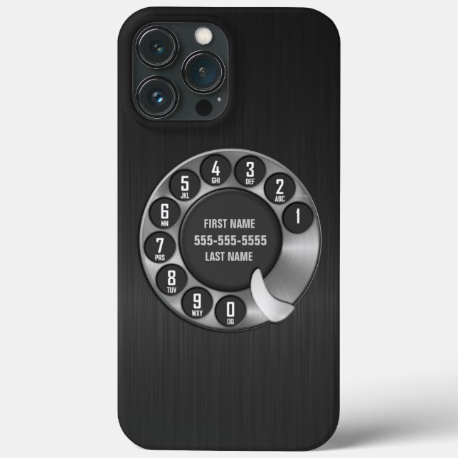 Old School Rotary Dial Phone Case-Mate iPhone Case (Back)
