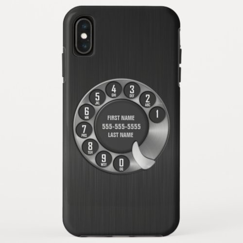 Old School Rotary Dial Phone iPhone XS Max Case