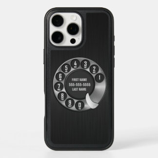 Old School Rotary Dial Phone iPhone 16 Pro Max Case