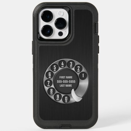 Old School Rotary Dial Phone OtterBox iPhone 14 Pro Max Case