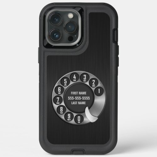 Old School Rotary Dial Phone iPhone 13 Pro Max Case