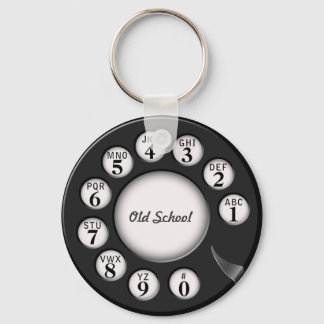Old School Rotary Phone Dial Keychain