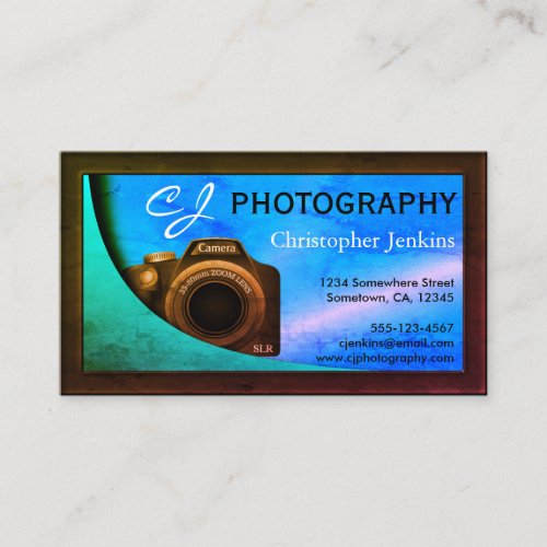 Old School SLR Camera Photographer Photography Business Card