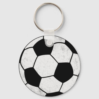 Old School Soccer Pitch Aesthetic Graphic Style Keychain