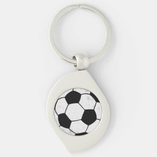 Old School Soccer Pitch Aesthetic Graphic Style Keychain
