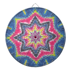 Old School Star Tie Dye Dart Board