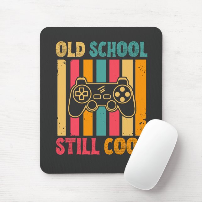 Old School Still Cool Retro Gamer Mouse Pad (With Mouse)