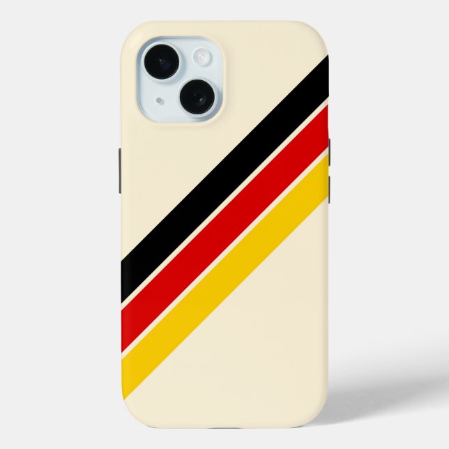 Old School Striped 70s 80s Retro Racing Stripes Case-Mate iPhone Case (Back)