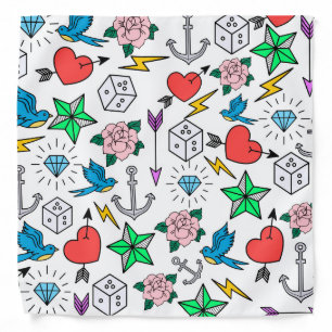 Old School Tattoo Bandana