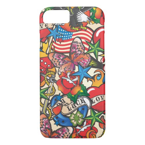 Old School Tattoo Cell Phone Cover Case