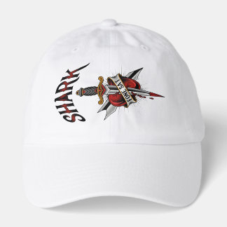 Old School Tattoo Dagger Piercing Heart Illustrati Hat