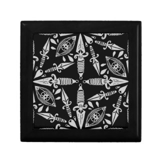 Old school tattoo daggers and eyes gift box
