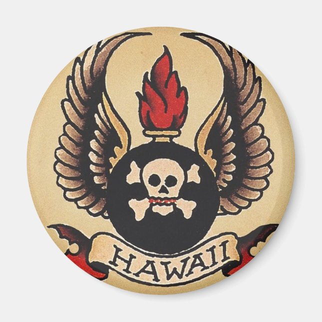 Old school tattoo magnet (Front)