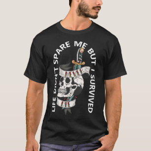 old school tattoo never die head of death crane da T-Shirt