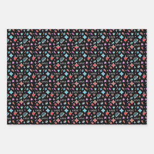 Old School Tattoos Wrapping Paper Sheets