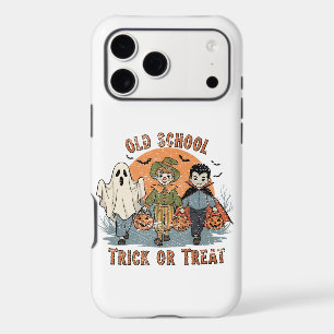 Old School Trick or Treat – Vintage Halloween Kids iPhone 17 Pro Max Case