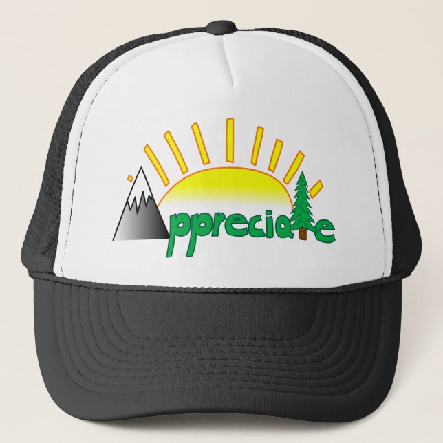 Old School Trucker Appreciate Hat (Front)