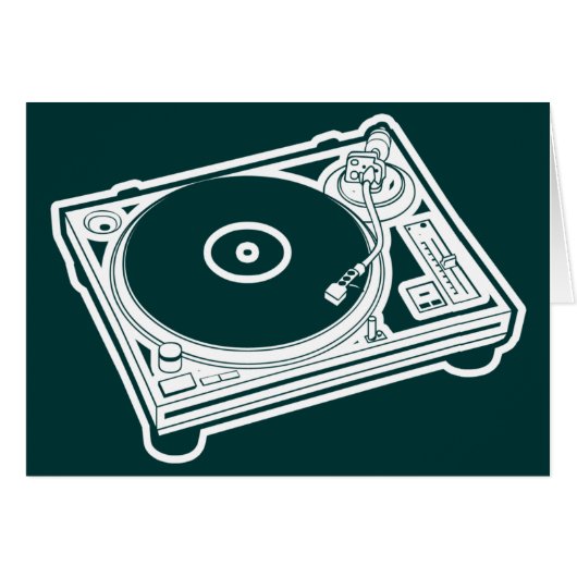 Old School Turntable Cards (Front Horizontal)