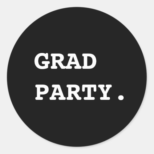 Old School Typewriter Graduation Sticker Label