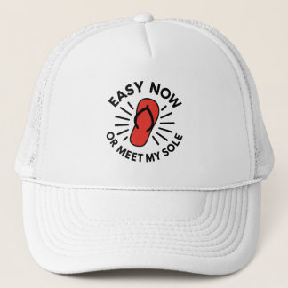 Old School Warning Humor Trucker Hat