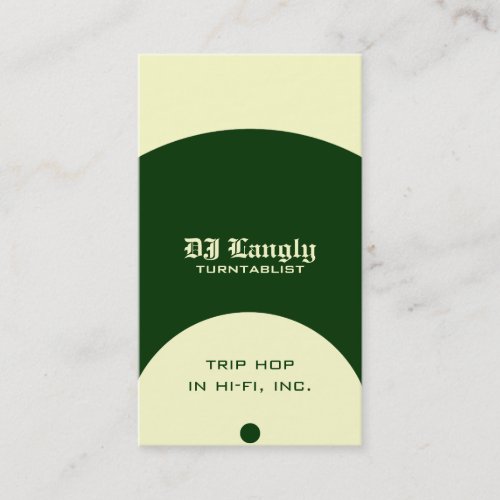 Old School Wax Business Card Template