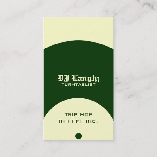 Customizable Old School Wax Business Card Template