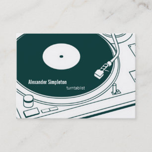 Old School Wax / Turntable Business Card