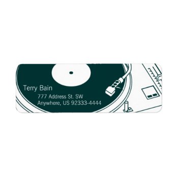 Old School Wax / Turntable Label by TerryBain at Zazzle