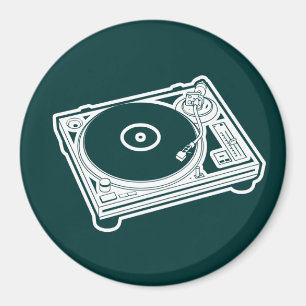 Old School Wax / Turntable Magnet