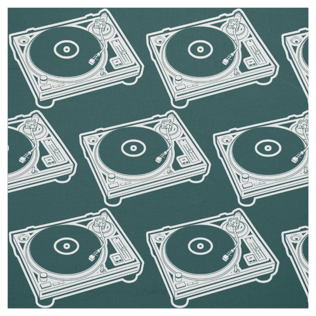 Old School Wax (Vinyl) Turntable Fabric (Swatch)