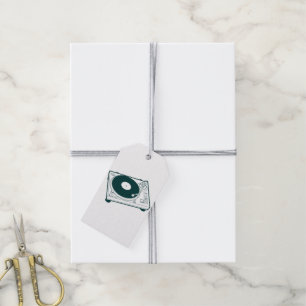 Old School Wax (Vinyl) Turntable Gift Tags