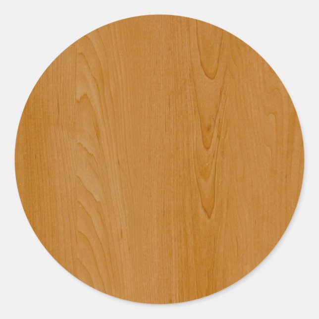Old School Wood Paneling Classic Round Sticker (Front)