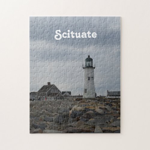 Old Scituate Lighthouse Jigsaw Puzzle