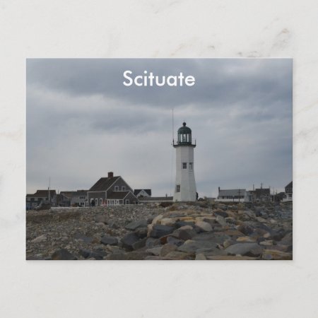 Old Scituate Lighthouse Postcard