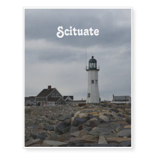 Old Scituate Lighthouse Temporary Tattoos