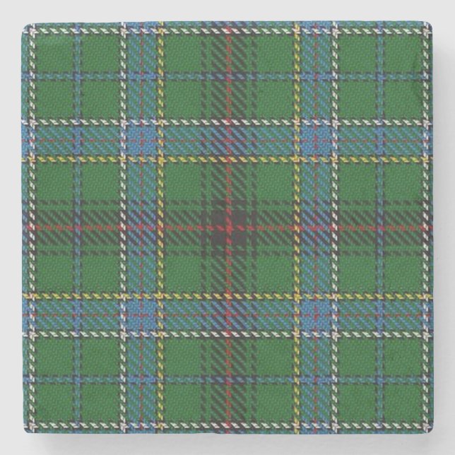 Old Scots Tavern Clan Duncan Tartan Stone Coaster (Front)