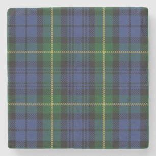 Old Scots Tavern Clan Gordon Tartan Stone Coaster